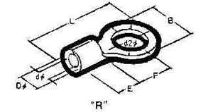 CABLE SHOE CLAMPING TYPE-R, NOMINAL SIZE 2.0-5