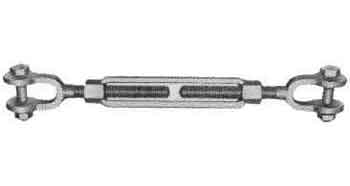 TURNBUCKLE FRAME GALV JAW&amp;JAW, 1/2X12&quot;