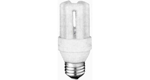 FL LIGHTBULB COMPACT GLOBELESS, E-26 220V 40W COOL WHITE