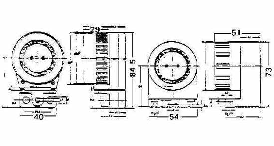 FL-LAMP HOLDER WATER-PROOF, PHENOL RESIN 300V 1A