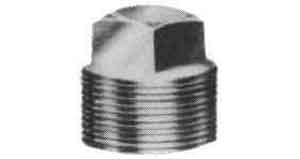 PLUG SQUARE HEAD BRASS 3/4, THREADED