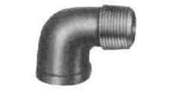 ELBOW STREET MALLEABLE CAST, IRON GALV 90DEG 1-1/4