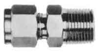 CONNECTOR MALE STAINLESS STEEL, FLARELESS 6MMXPT1/4