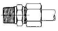 CONNECTOR COMPRESSION STEEL, 10MMXPT1/4 400KG