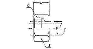 NUT FOR STEEL COMPRESSION, FITTING 15MM 400KG