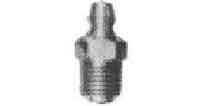 GREASE NIPPLE STRAIGHT A-TYPE, M6X0.5 PLATED STEEL