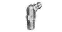 GREASE NIPPLE 67.5DEG B-TYPE, PT 1/4 PLATED STEEL