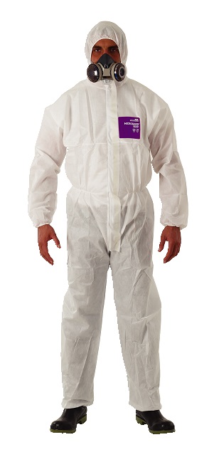 WORKWEAR PROTECTIVE SMS FABRIC, MICROGARD 1500 WHITE SIZE XXL