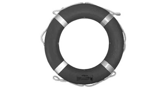 LIFE BUOY WEIGHT OVER 2.5KGS, USCG APPROVED