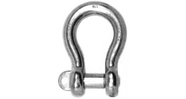 SHACKLE BOW EYE BOLT S. STEEL, BC 12MM SWL 1.0TON