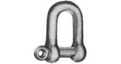 SHACKLE D-TYPE SCREW PIN, BLACK 19MM SWL 1.0TON