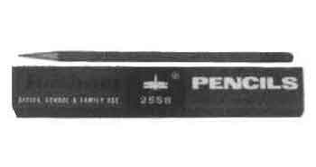 PENCIL FOR CARPENTER USE 4B, WITH RUBBER TIP
