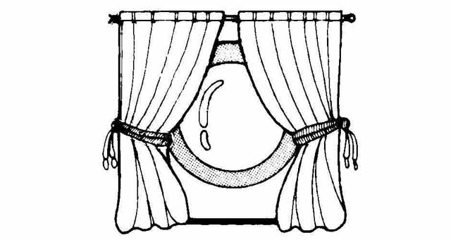 CURTAIN PORTHOLE WITH FURTHER, DETAIL