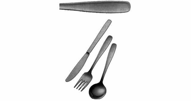 DINNER FORK 18-CHROME, STAINLESS STEEL PLAIN HANDLE