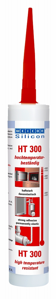 ADHESIVE ONE-COMPONET WEICON, SILICONE HT 300 RED 310ML