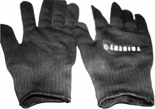GLOVES ARMOURED LEATHER, FOR RAZOR WIRE INSTALLATION