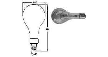 LAMP STANDARD CLEAR E-39, 110-120V 500W