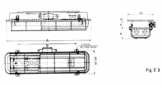 FL CEILING LIGHT W.T. W/GLOBE&amp; GUARD AC100/115V KAW202 20WX2