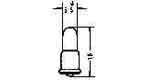 LAMP PILOT MINIATURE F-6, 28V 0.04A 5.5X16MM