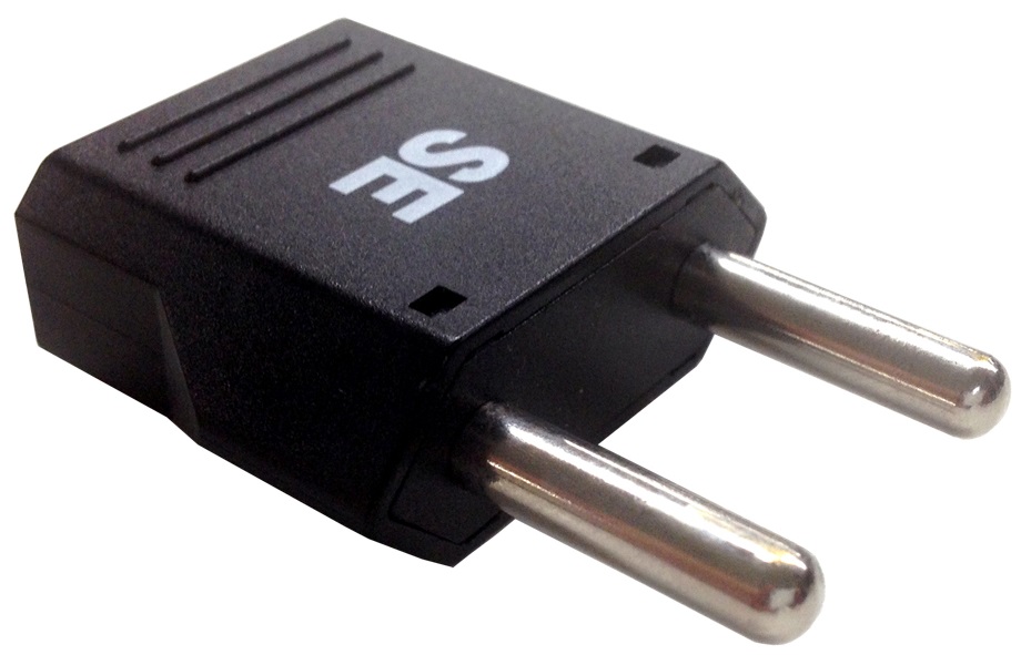 ADAPTOR 2ROUND PIN (SE) PLUG &amp;, 2 PIN (A/B/C) RECEPTACLE