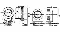 [791535] FL-LAMP HOLDER WATER-PROOF, PHENOL RESIN 300V 1A