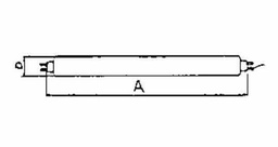 [791424] LAMP FLUORESCENT DAYLIGHT, FL-10D 10W 25.5X330MM