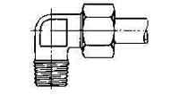 [1100907] ELBOW COMPRESSION STEEL, W/MALE END 6MMXPT1/4 400KG