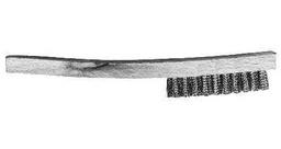 [87400] BRUSH HAND CURVE HANDLE L250MM NON-SPARK BERYLLIUM COPPER