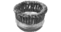 [1863B] BRUSH WIRE CUP STEEL TWISTED, KNOT PT/NO.340.167