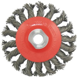 [3381] BRUSH CONICAL WHEEL PLAITED SS, 100MM F/DERUSTINGBRUSH MAG9000