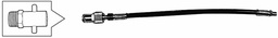 [617680] FLEXIBLE EXTENSION HOSE PT 1/8, FOR PIN TYPE GREASE NIPPLE