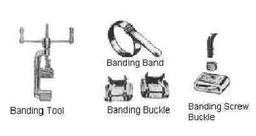 [BAND-BUCK SS 09.5] BANDING BUCKLE STAINLESS STEEL, 9.5MMX100PCS