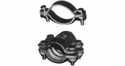 [765406] HOSE BAND DOUBLE BOLT TYPE, MALLEABLE IRON 60-65MM