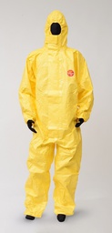 [11267D] CHEMICAL PROTECTION SUITS, DISPOSABLE  TYCHEM C SIZE L