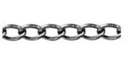 [568312] CHAIN S.STEEL WELDED CURB, BODY DIA 2MM 8.7 X 3.4MM