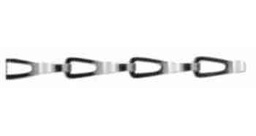 [593906] CHAIN STAINLESS STEEL SASH, THICK 0.7MM 14.4X4.0X8.0MM