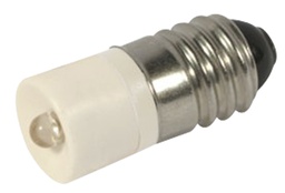 [790891] LAMP INDICATOR SINGLE LED E10, 10X24MM 24-28VOLT WHITE